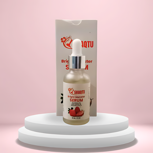 Bright Monster Serum 30ml in a stylish bottle, featuring packaging for hydration and glowing skin.